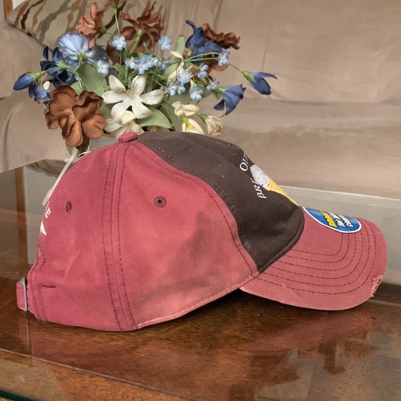 Bring Your Own Beer Baseball Cap No Clue U Vintage Sticker Mark Visor Sun Faded - Picture 5 of 12